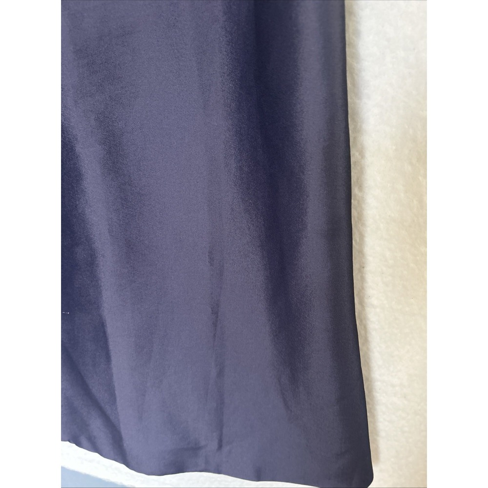 Vintage Lily & Taylor Light Wt 8 Trench Coat Iridescent Blue Classy Lined Jacket - Picture 3 of 16